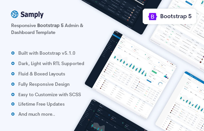 Samply - Bootstrap 5 Admin & Dashboard Template
