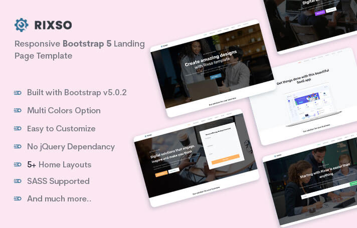 Rixso - Bootstrap 5 Landing Page Template