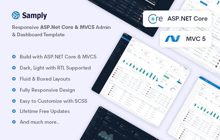 Samply - ASP.Net & MVC5 Admin & Dashboard Template