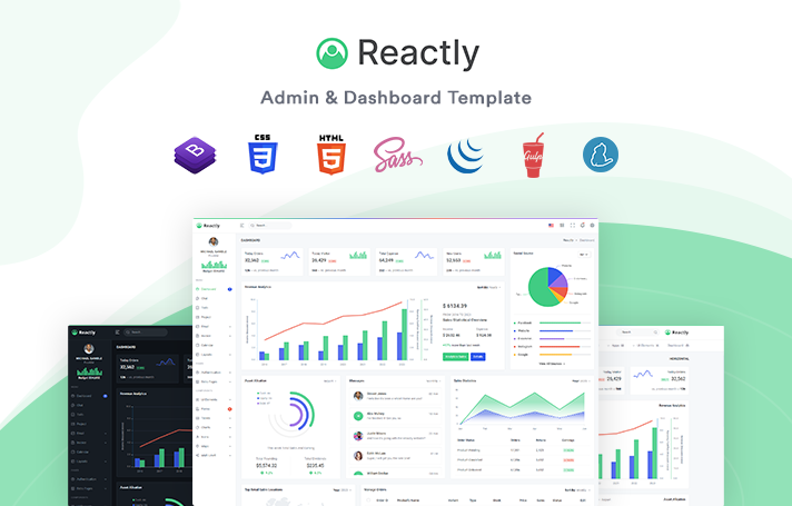 Reactly - Admin & Dashboard Template