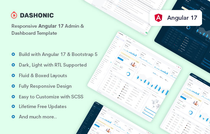 Dashonic - Angular 17 Admin & Dashboard Template
